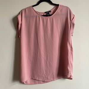 Forever 21 pink polyester shirt